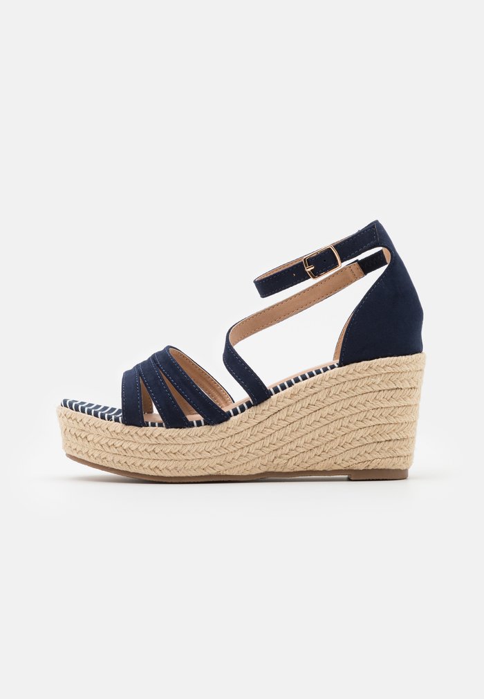 Sandales Anna Field Plateforme Wedge platform Boucle Bleu Femme | CVS-7976637